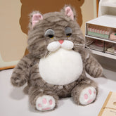 Grumpy Cat Plush 30CM cuddly toy with gray fur and signature grumpy expression, perfect for cat lovers.